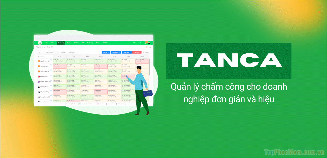 Phần mềm quản lý nhân sự Tanca