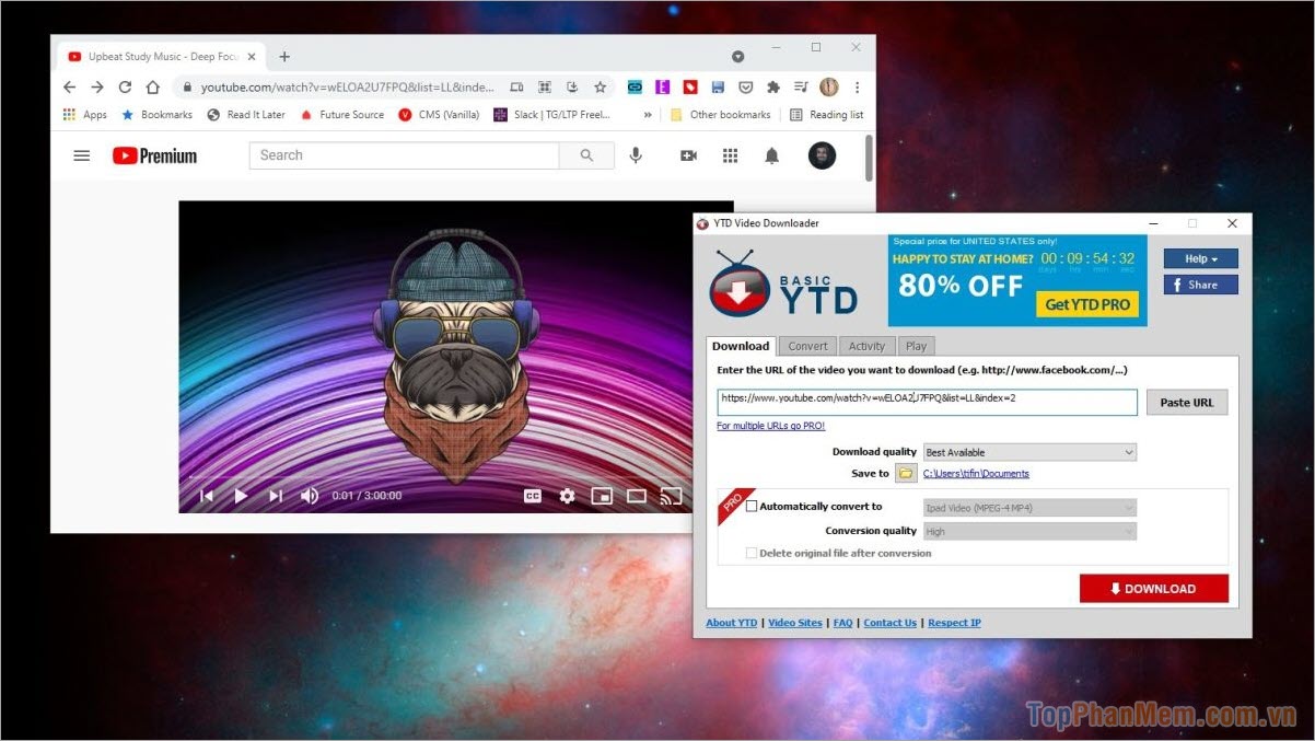 YTD Video Downloader – Phần mềm tải video về máy tính nhanh nhất