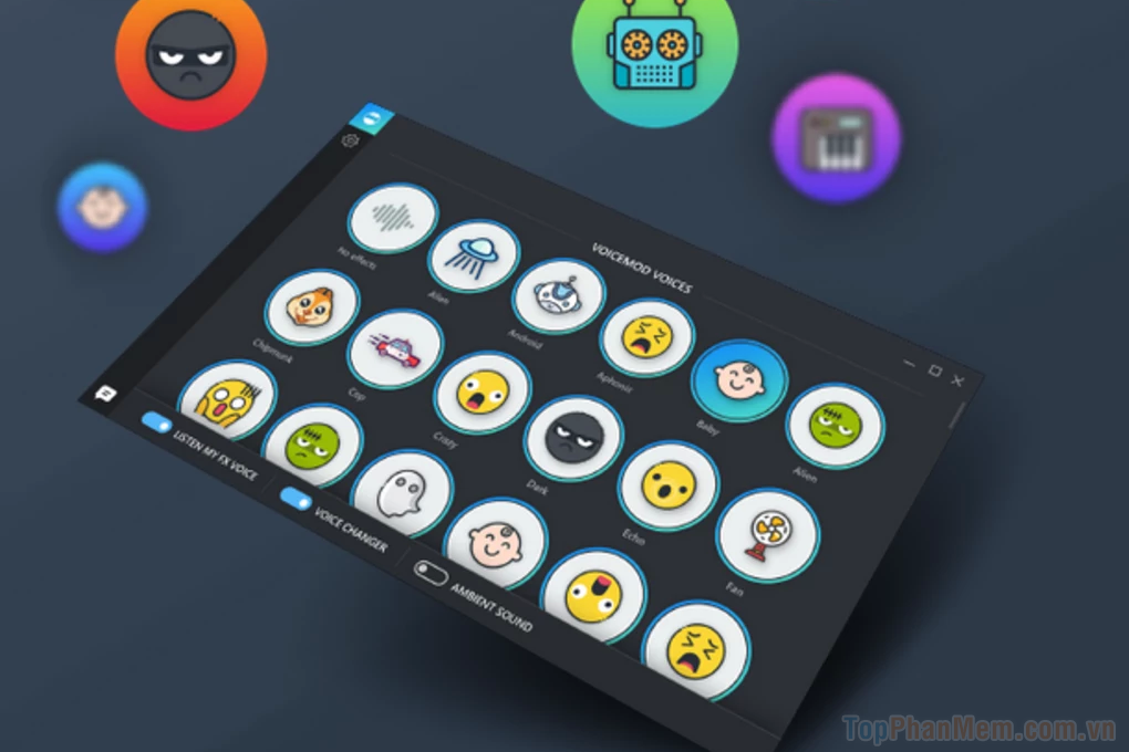 Phần mềm chỉnh giọng livestream Voice Mod
