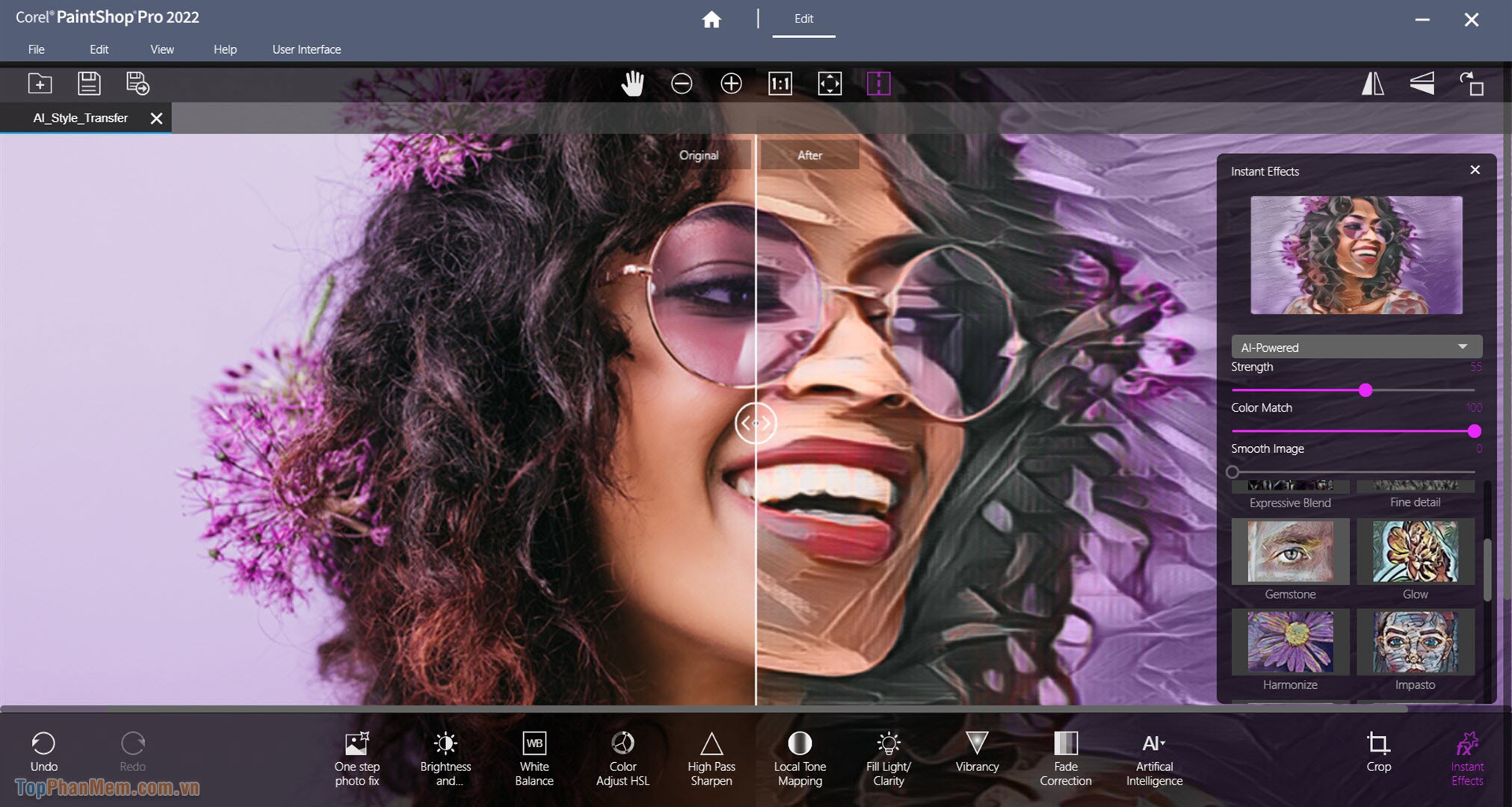 Corel PaintShop Pro – Phần mềm chỉnh sửa hình ảnh tự động